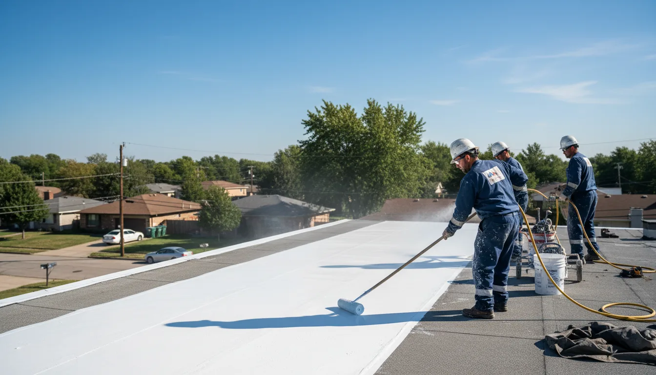 Commercial roof coating in Rombauer, MO near me